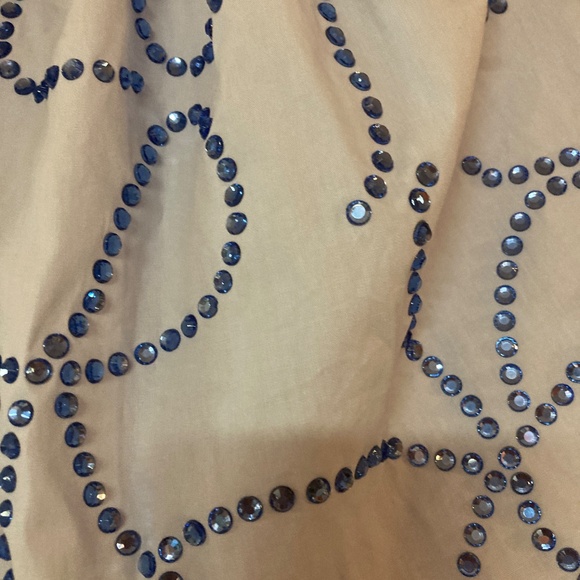 NWT Peach Love Pale Blue Rhinestone Balloon Mini Skirt Sz XS/S - Picture 2 of 4